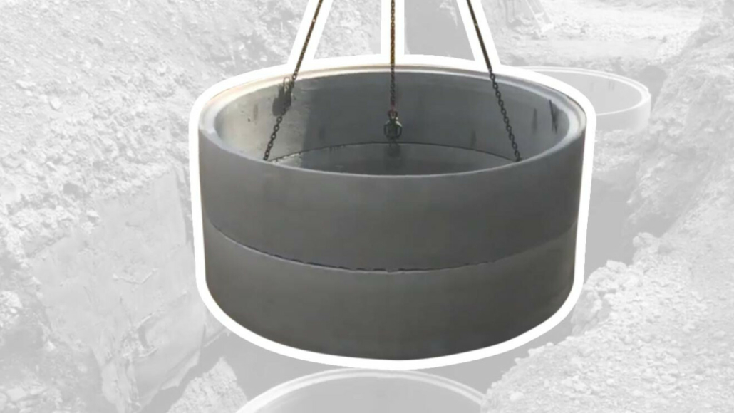 Absetzen von Betonelementen