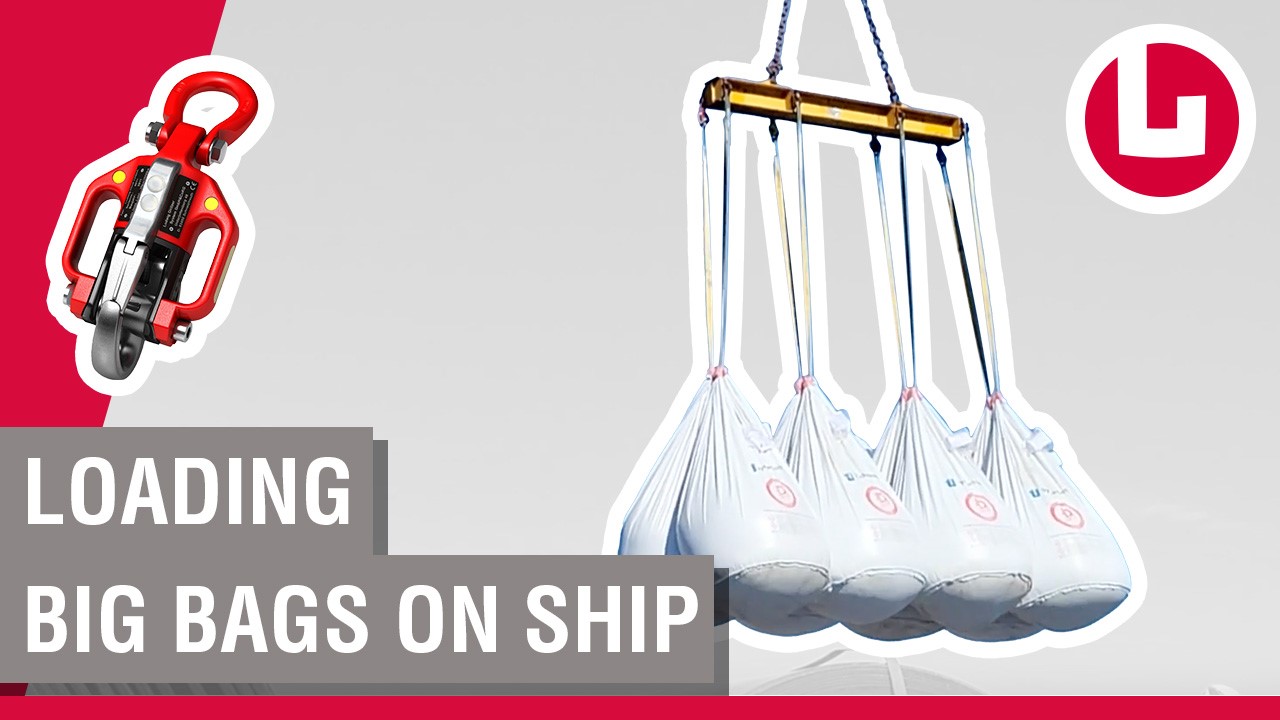 Verladung von Big Bags auf Schiff - Hafen Ladbergen